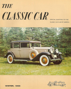 THE CLASSIC CAR 1963 WINTER - MASCOTTS, DU PONT SPEEDSTER, MERCEDES 540-K CABRIOLET